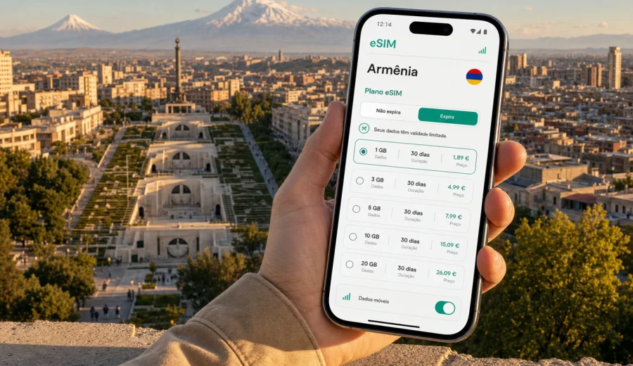 eSIM em Yerevan: internet móvel para viagem