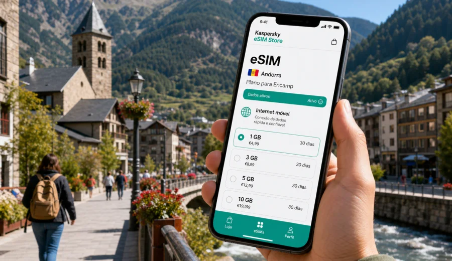 eSIM em Encamp: internet móvel em Andorra
