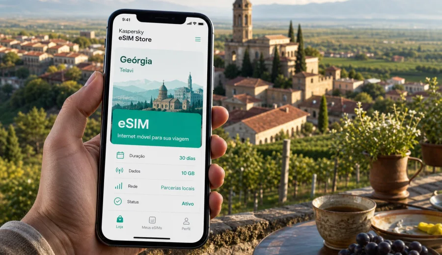 eSIM em Telavi: internet móvel na Geórgia