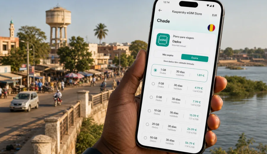 eSIM em Moundou: internet móvel no Chade