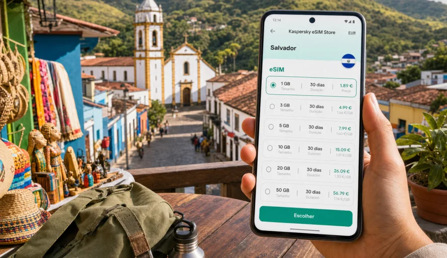 eSIM em La Palma: internet no Salvador