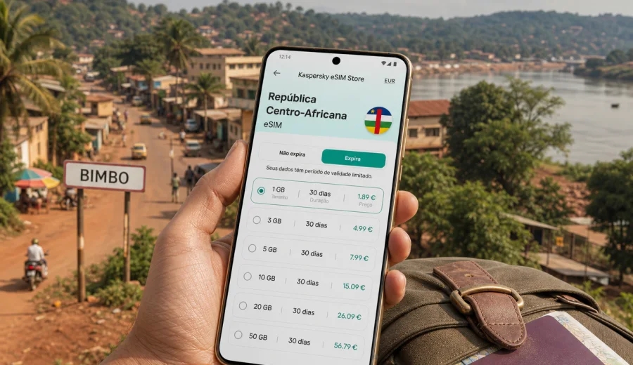 eSIM em Bimbo: internet móvel para viajar