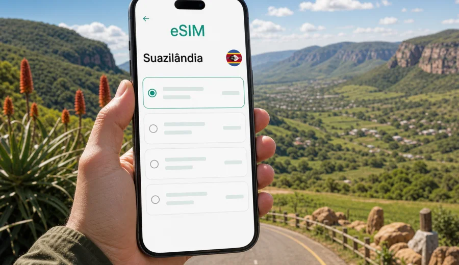 eSIM Suazilândia: internet móvel em viagem