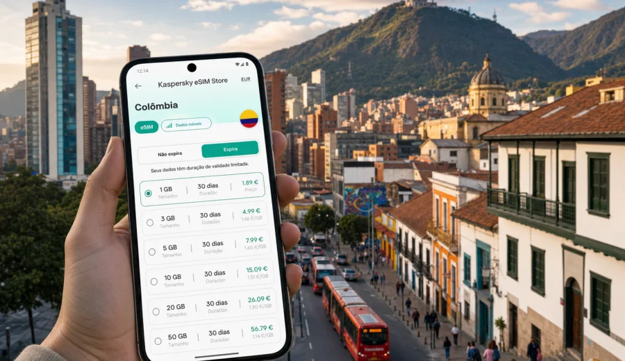 eSIM em Bogotá: internet e conexão móvel