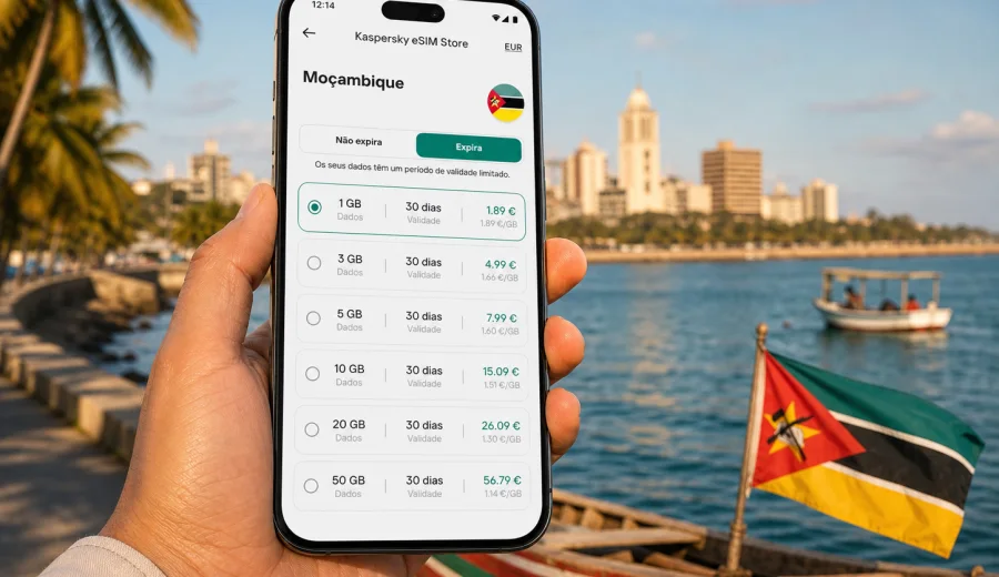 eSIM em Moçambique: ligação móvel e internet