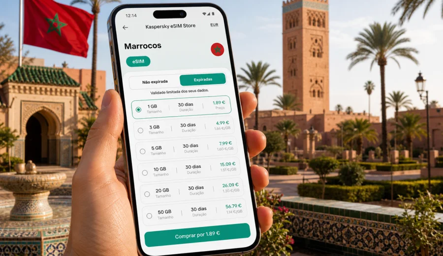 eSIM Marrocos: ligação móvel e internet