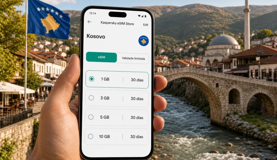 eSIM no Kosovo: internet móvel para viajar