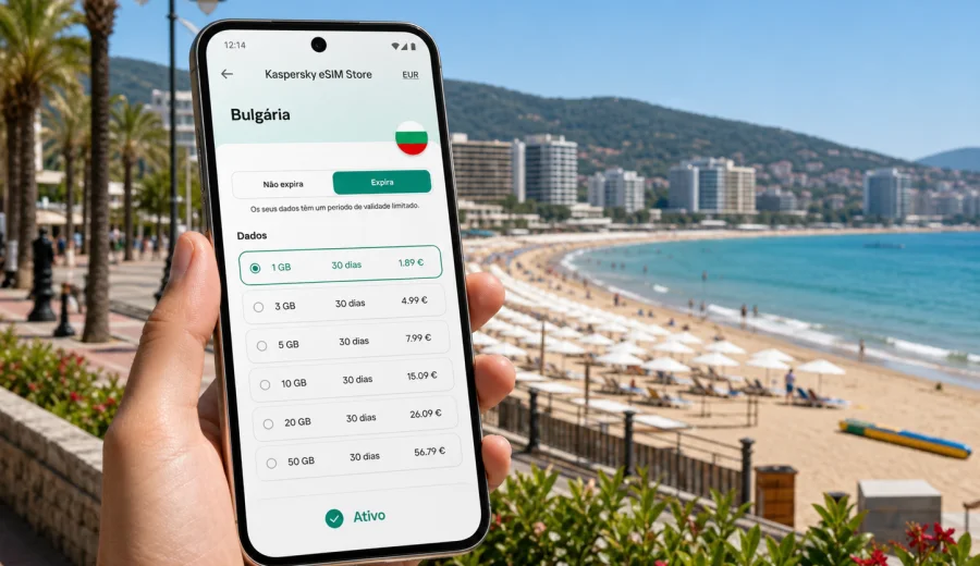 eSIM em Sunny Beach: internet móvel na Bulgária