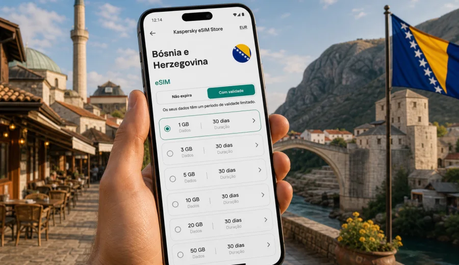 eSIM na Bósnia e Herzegovina: internet móvel