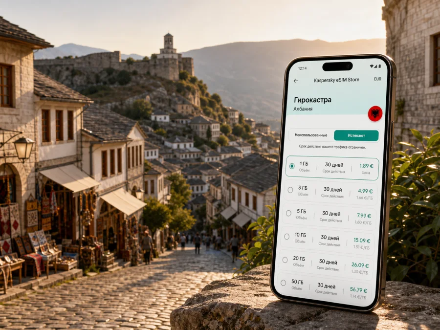 eSIM в Гирокастре: интернет для поездки