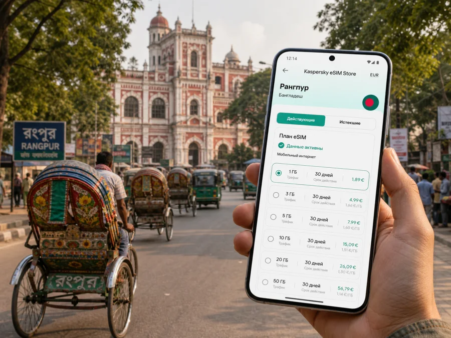 eSIM в Рангпуре: мобильная связь и интернет