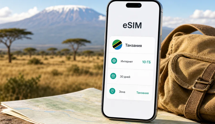 eSIM для Танзании: связь и интернет