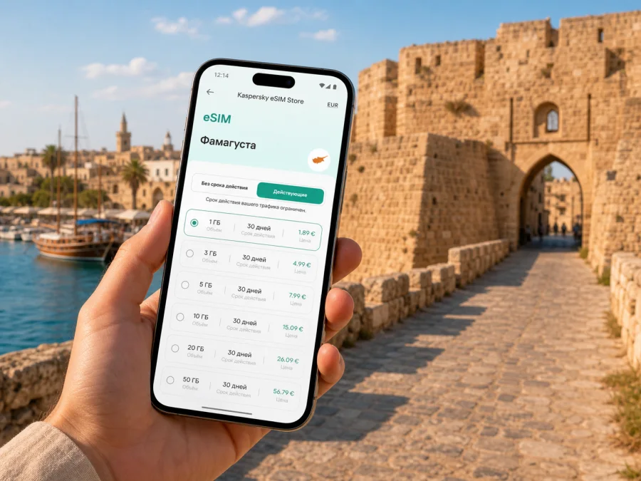 Фамагуста: eSIM, связь и интернет в поездке