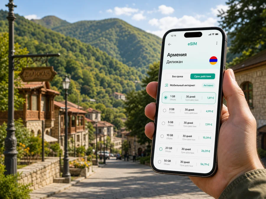 eSIM в Дилижане: мобильный интернет