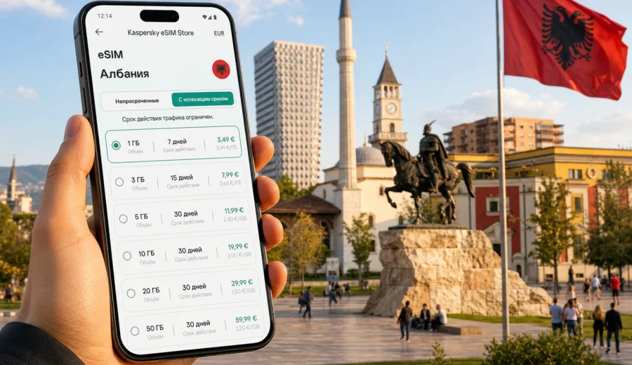 eSIM для Албании: связь и интернет