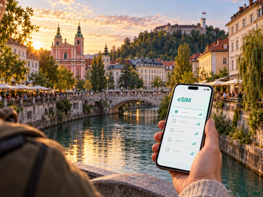 eSIM в Любляне: интернет и связь в поездке