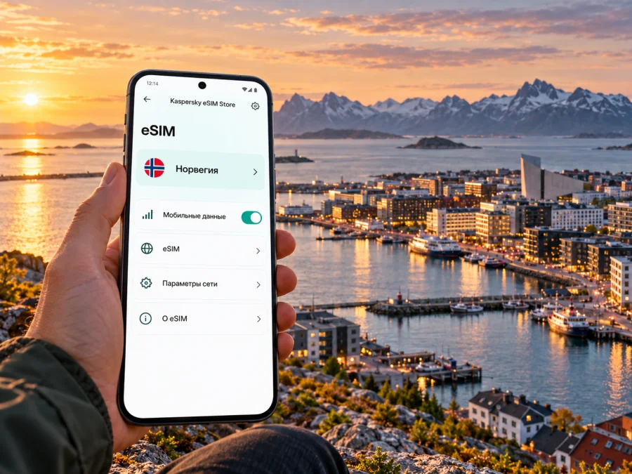Бодо: eSIM для интернета и мобильной связи в Норвегии