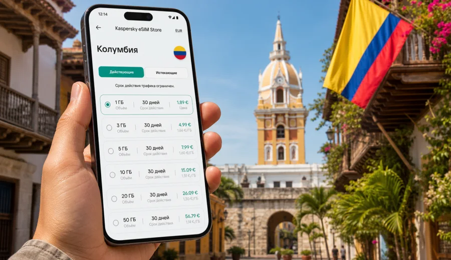 eSIM для Колумбии: интернет в поездке