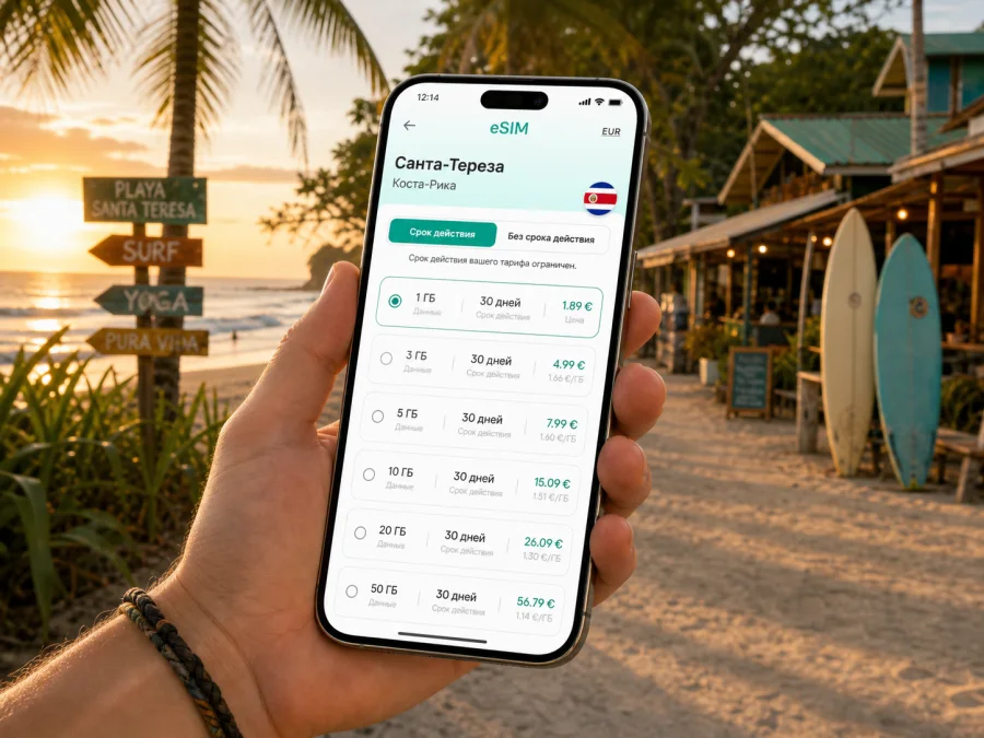 Санта-Тереза eSIM: интернет в поездке