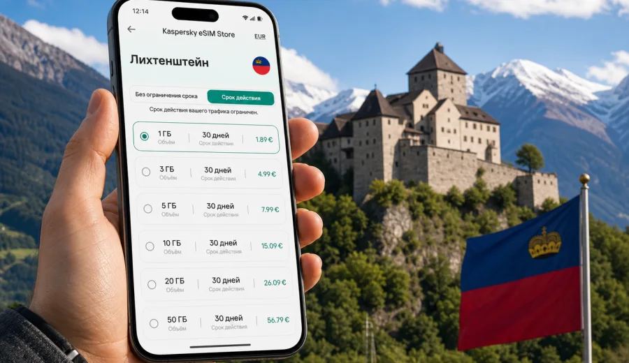 eSIM для Лихтенштейна: интернет в поездке