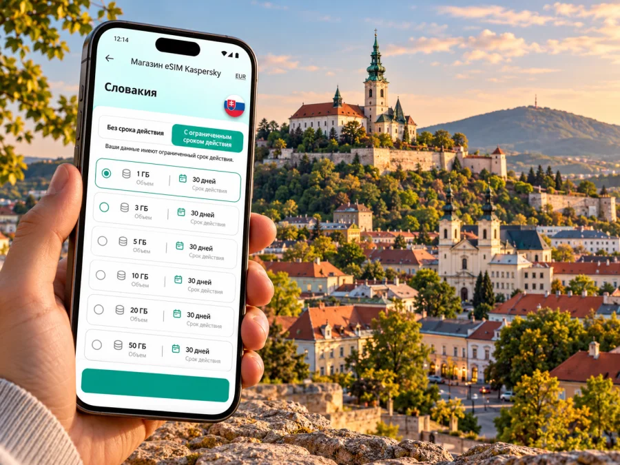 eSIM в Нитре: мобильный интернет в Словакии