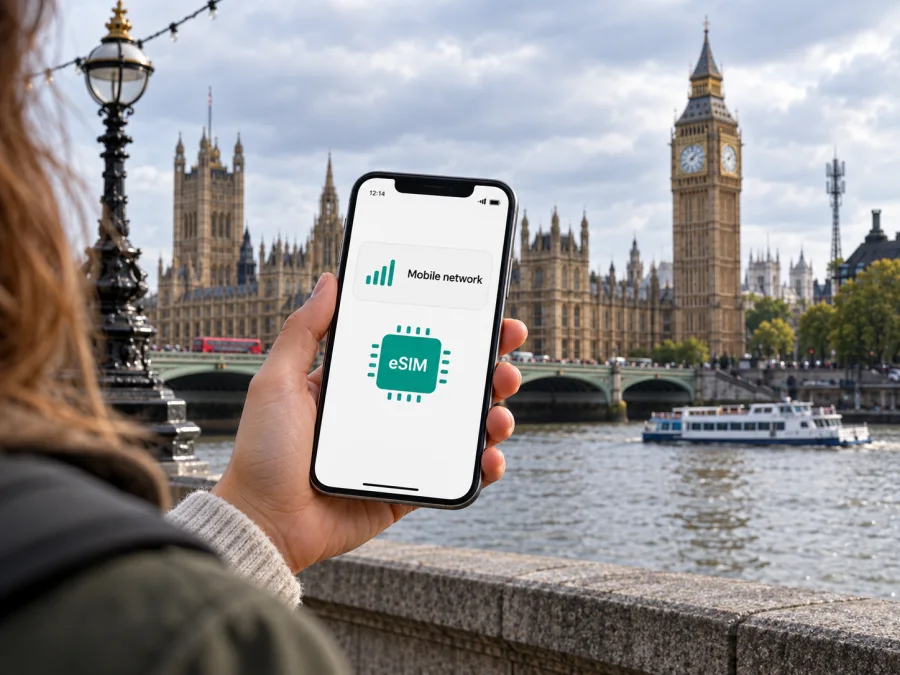 EE eSIM в Великобритании: подключение