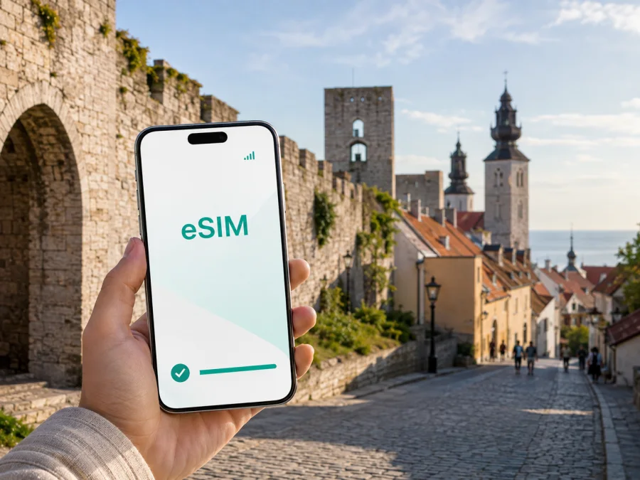 eSIM в Висбю: мобильный интернет в поездке