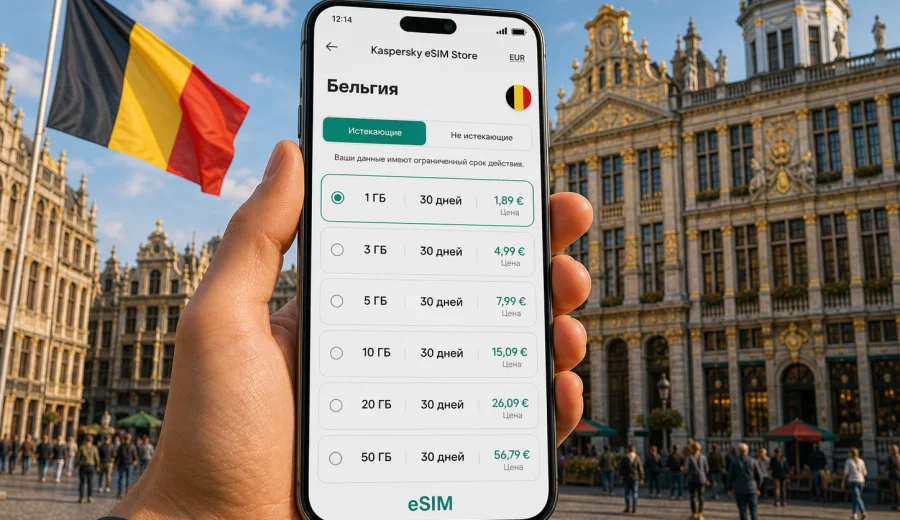 eSIM для Бельгии: связь и интернет