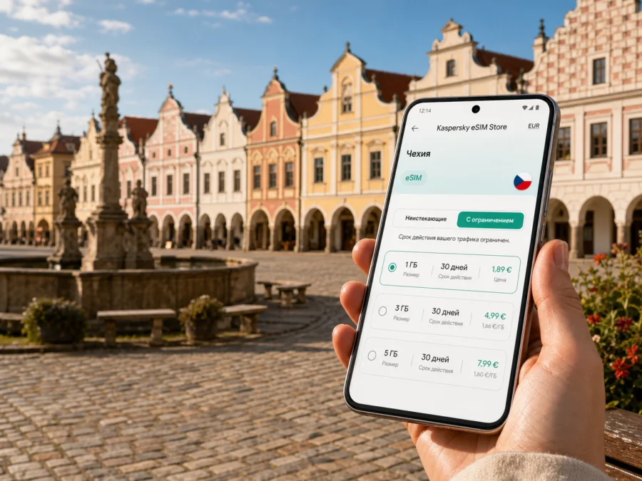 eSIM для Тельча: интернет в поездке