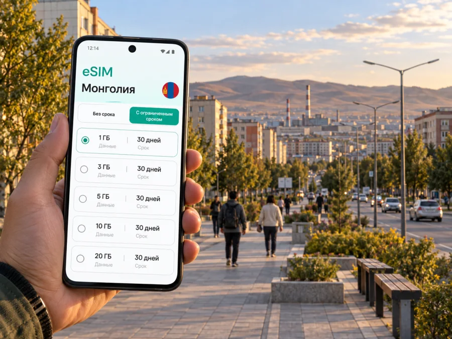 eSIM в Эрдэнэте: мобильная связь и интернет