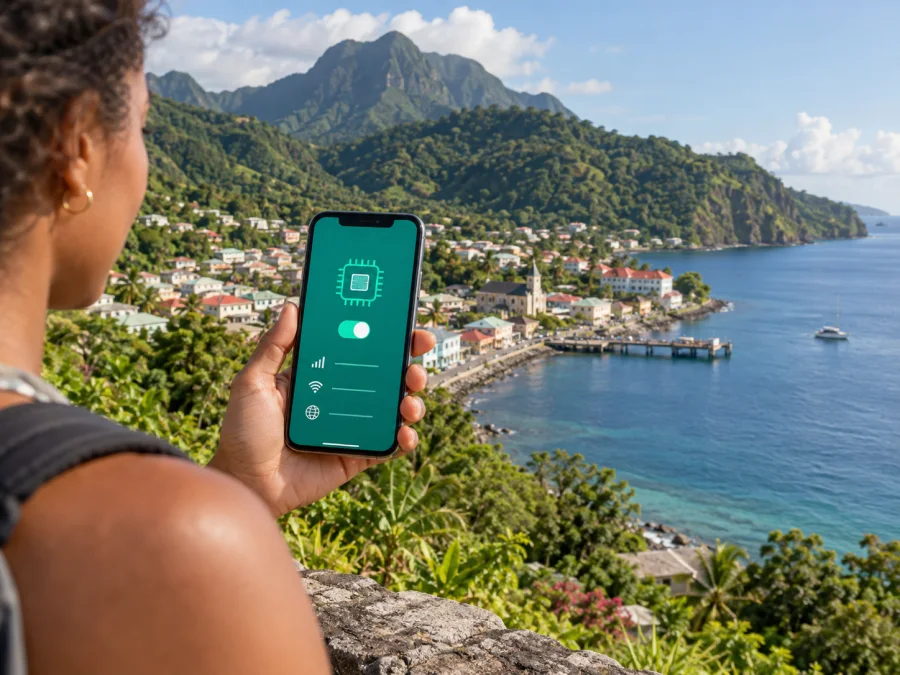 Digicel eSIM в Доминике: подключение в поездке