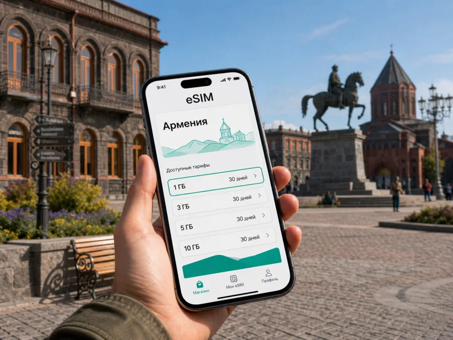 Гюмри eSIM: интернет и связь в поездке