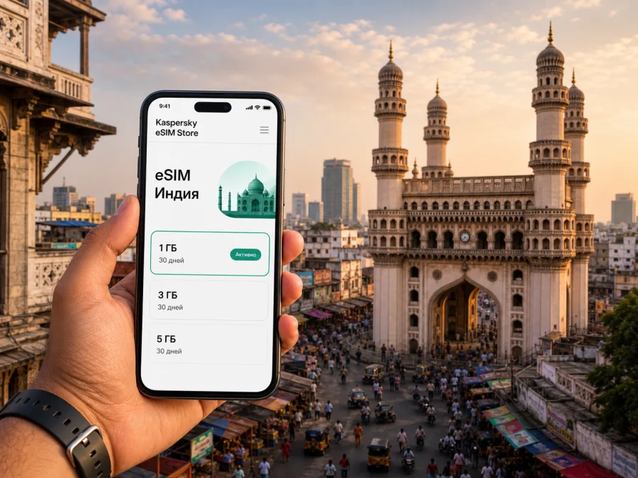 Хайдарабад: eSIM для интернета и связи
