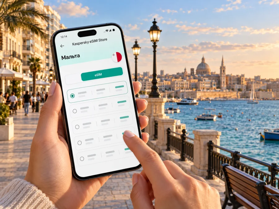 Слима: eSIM для мобильного интернета на Мальте