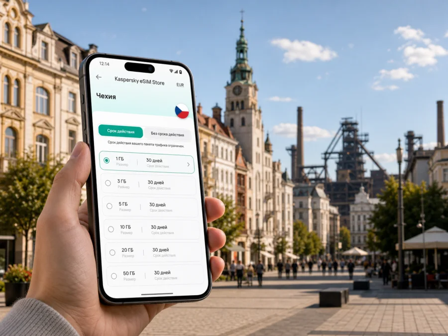 eSIM для Остравы: интернет в поездке