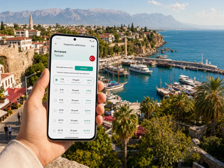 Анталия eSIM: интернет и связь в поездке