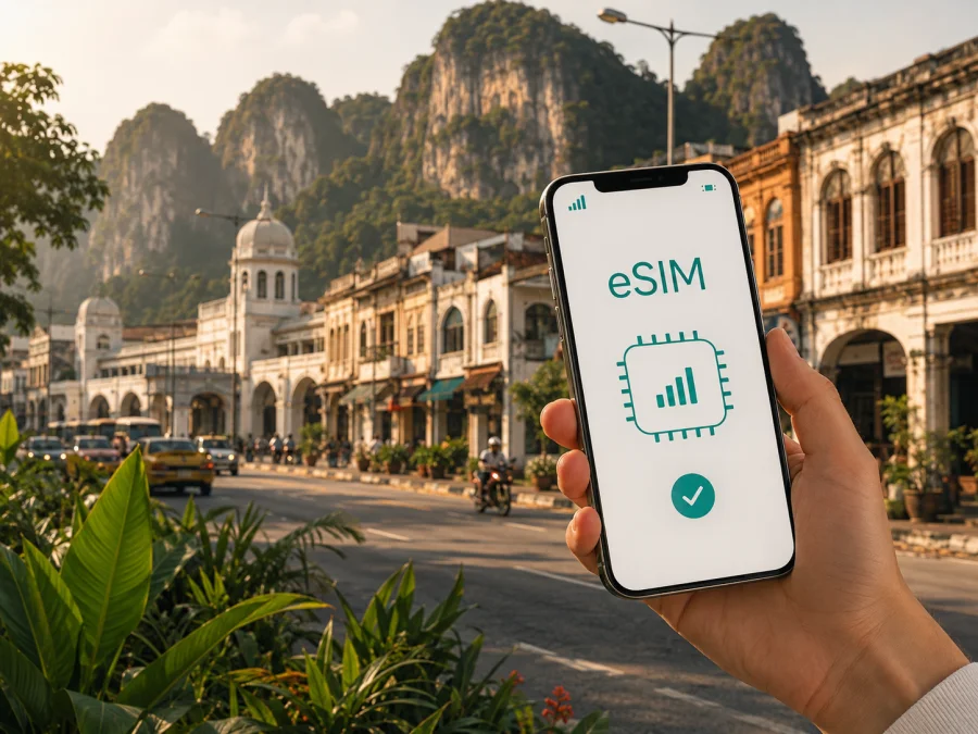 eSIM в Ипохе: мобильный интернет в поездке