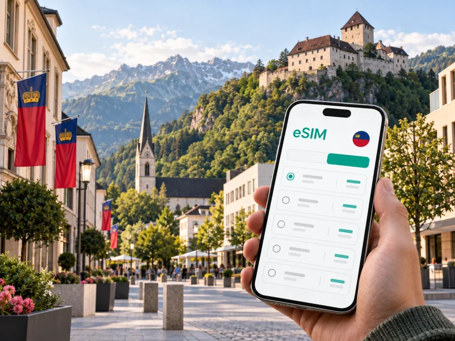 eSIM для Вадуца: интернет в поездке