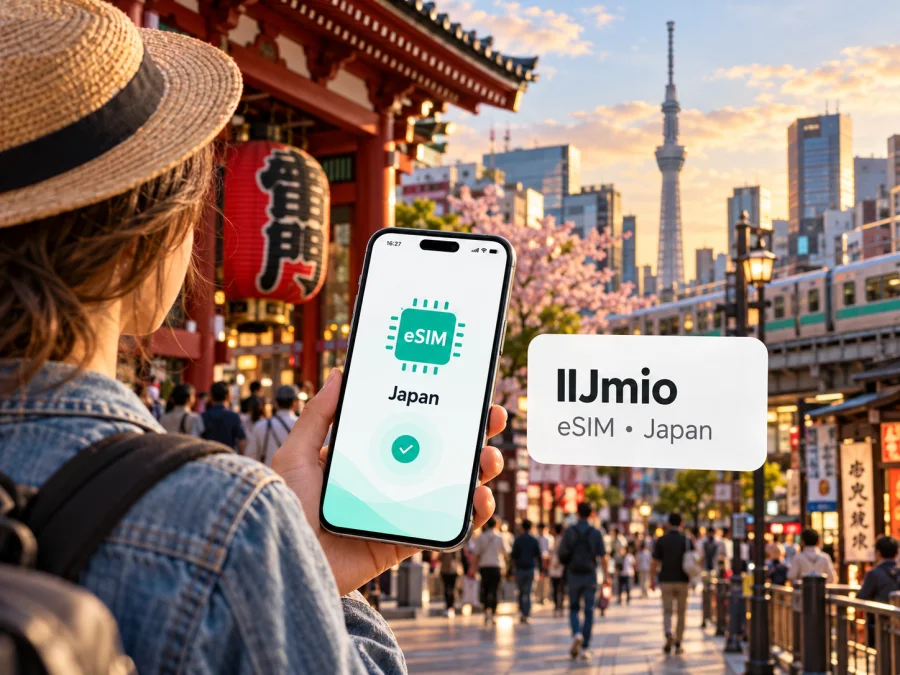 IIJmio eSIM в Японии: подключение для поездки