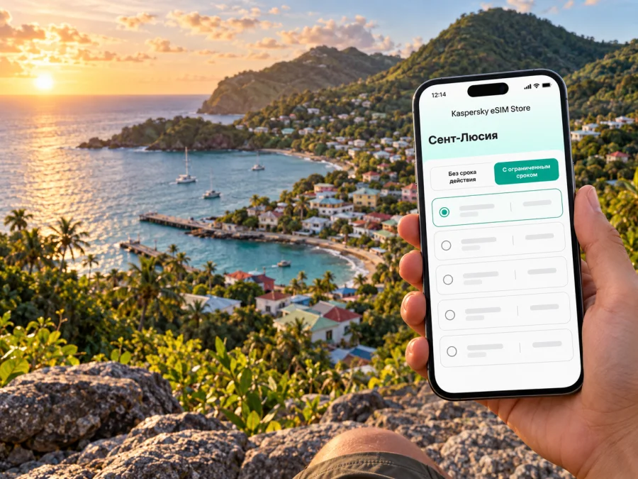 Вье-Фор: eSIM для мобильного интернета на Сент-Люсии