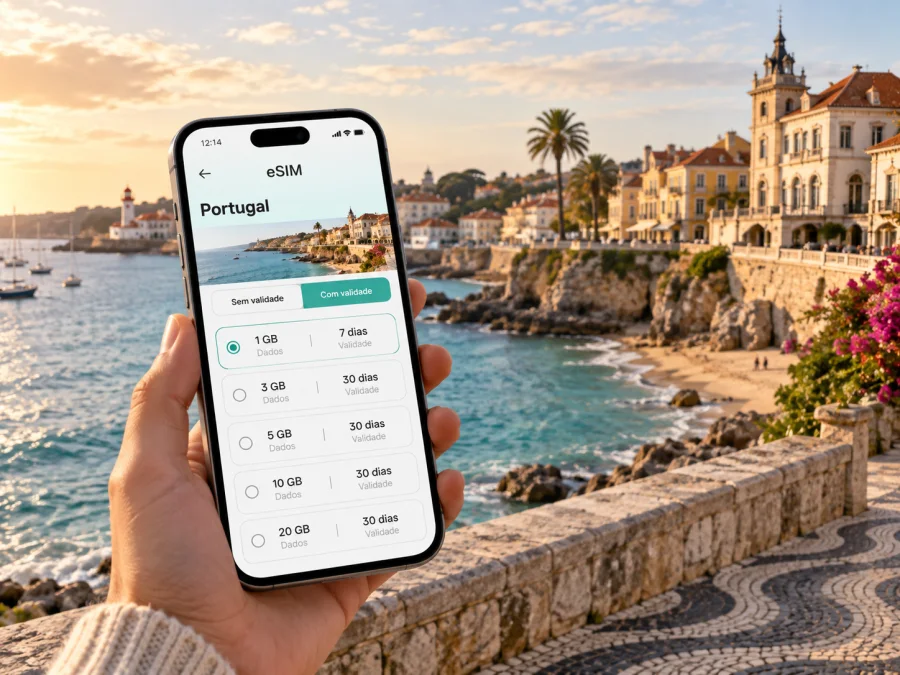 eSIM em Cascais: internet móvel em Portugal