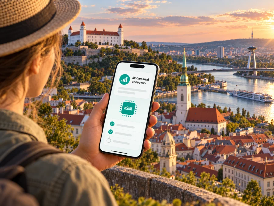 Telekom eSIM в Словакии: подключение и поездка
