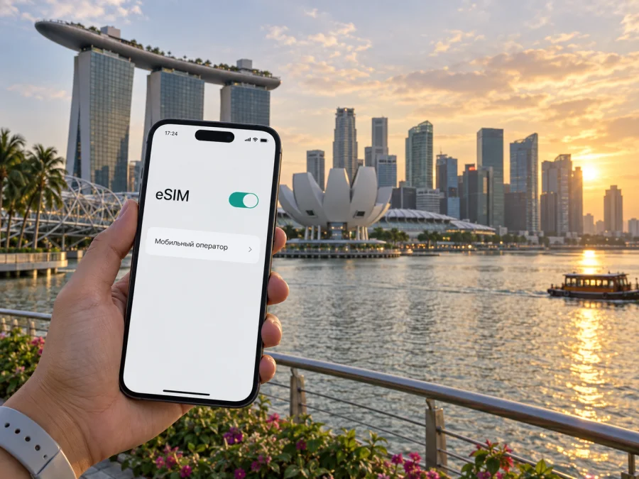 China Mobile CMLink SG eSIM в Сингапуре: подключение