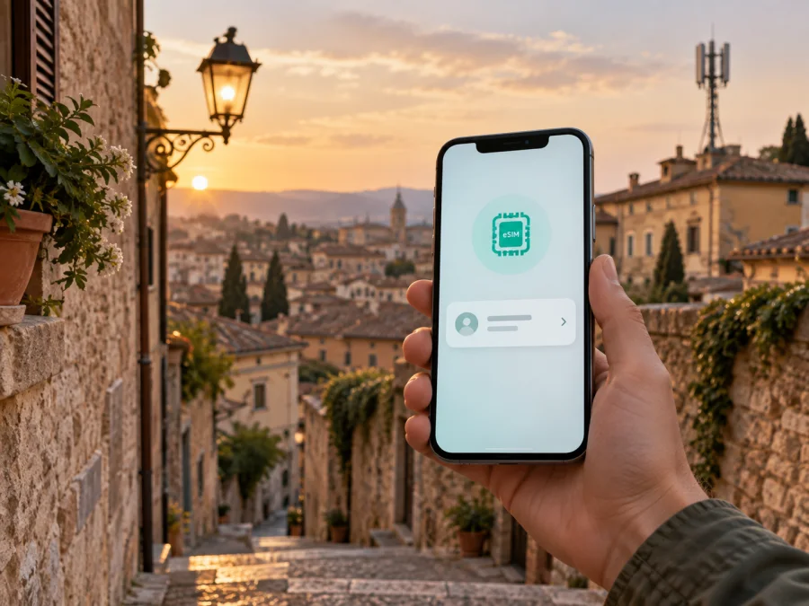 Wind Tre eSIM в Италии: подключение в поездке