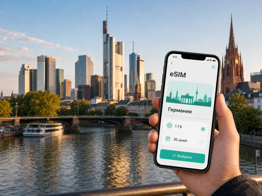 eSIM во Франкфурте: интернет в поездке