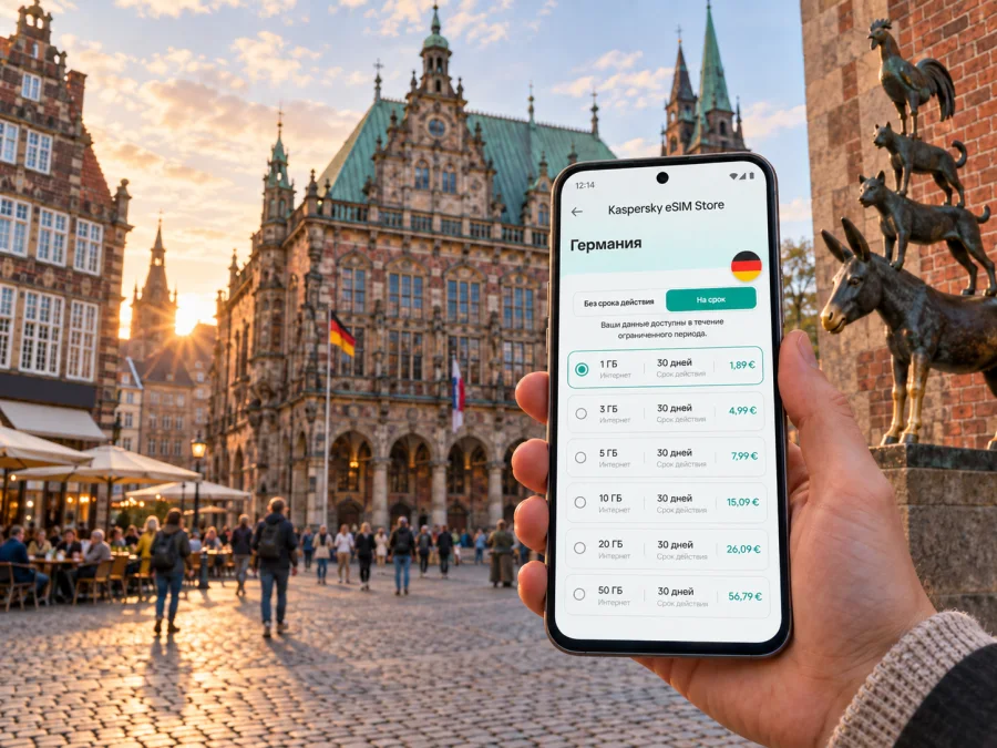 eSIM в Бремене: интернет в поездке по Германии