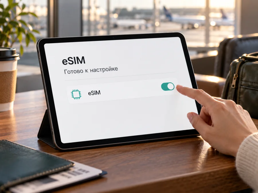 Apple iPad 10th generation 5G 64GB eSIM: настройка