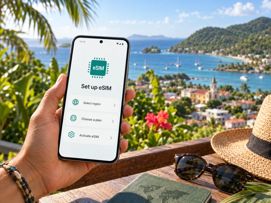 SFR Caraïbe eSIM в Гваделупе: подключение