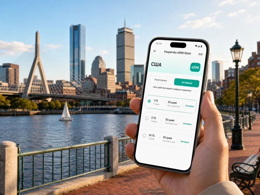 eSIM для Бостона: интернет в поездке