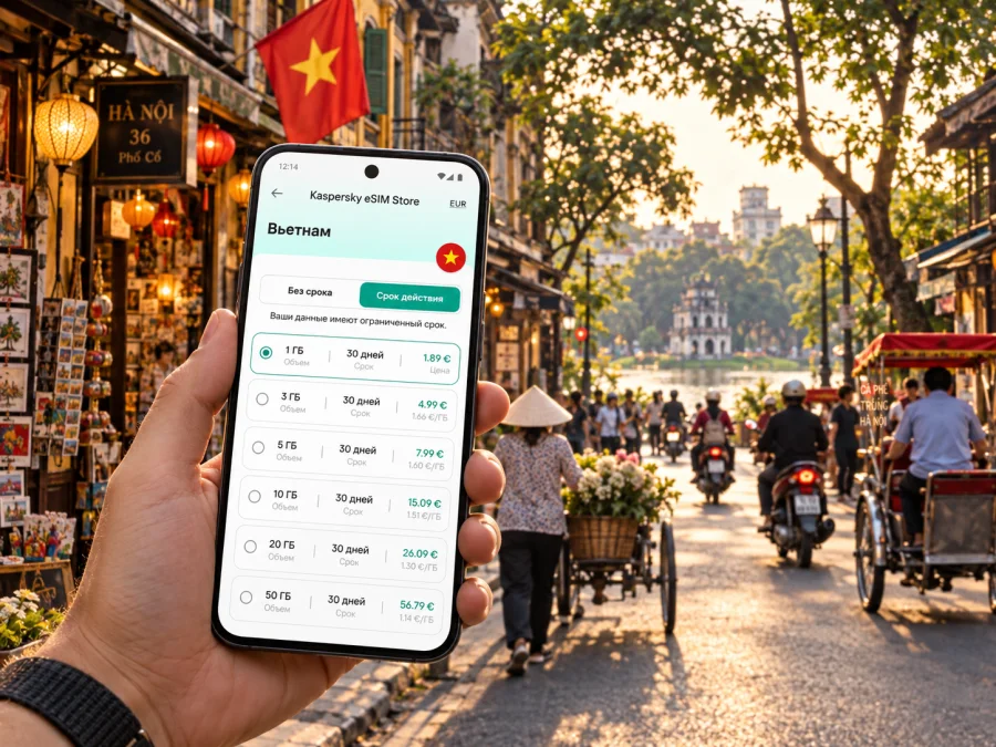 eSIM в Ханое: мобильный интернет в поездке